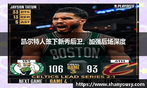 凯尔特人签下新秀后卫，加强后场深度